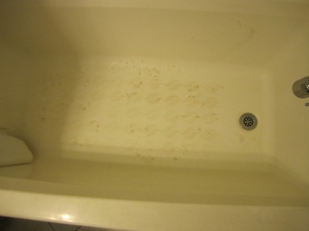 footprints in the bathtub